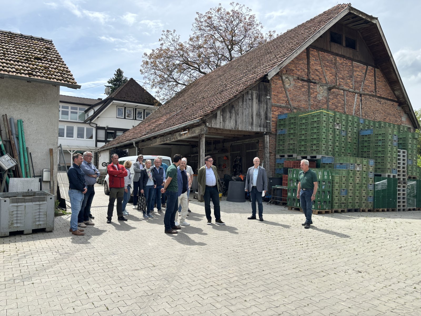 Obsthof Zink Besuch von Dr. Stefan Kaufmann