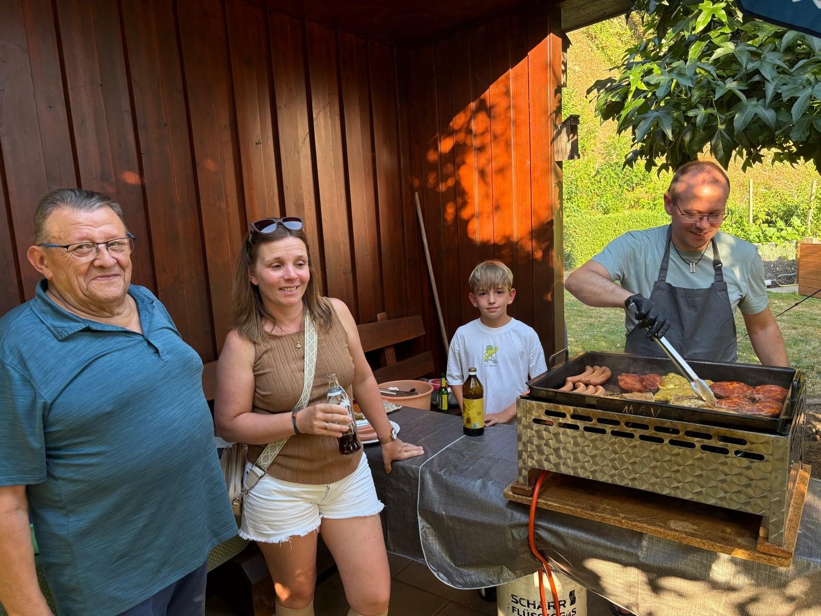 Die ganze Familie hat mitgeholfen